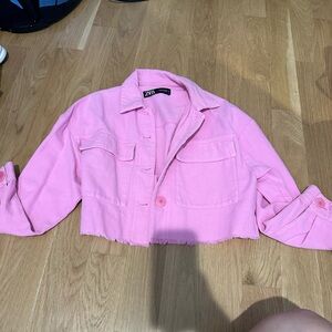 Zara Pink Denim Jacket